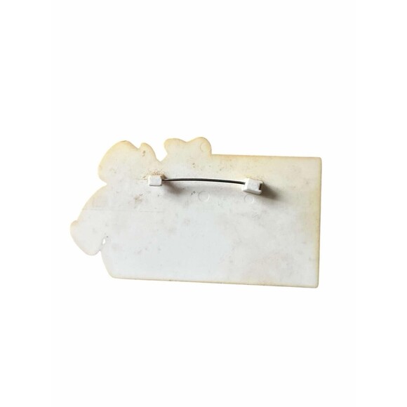 Vintage 1987 McDonald's Monopoly Name Tag Pin "Let Me Make You a Winner" RARE - Picture 2 of 2